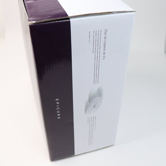 Epicure Baking Dish 8 Cup or 2L White Satin Finish New - Picture 4 of 9